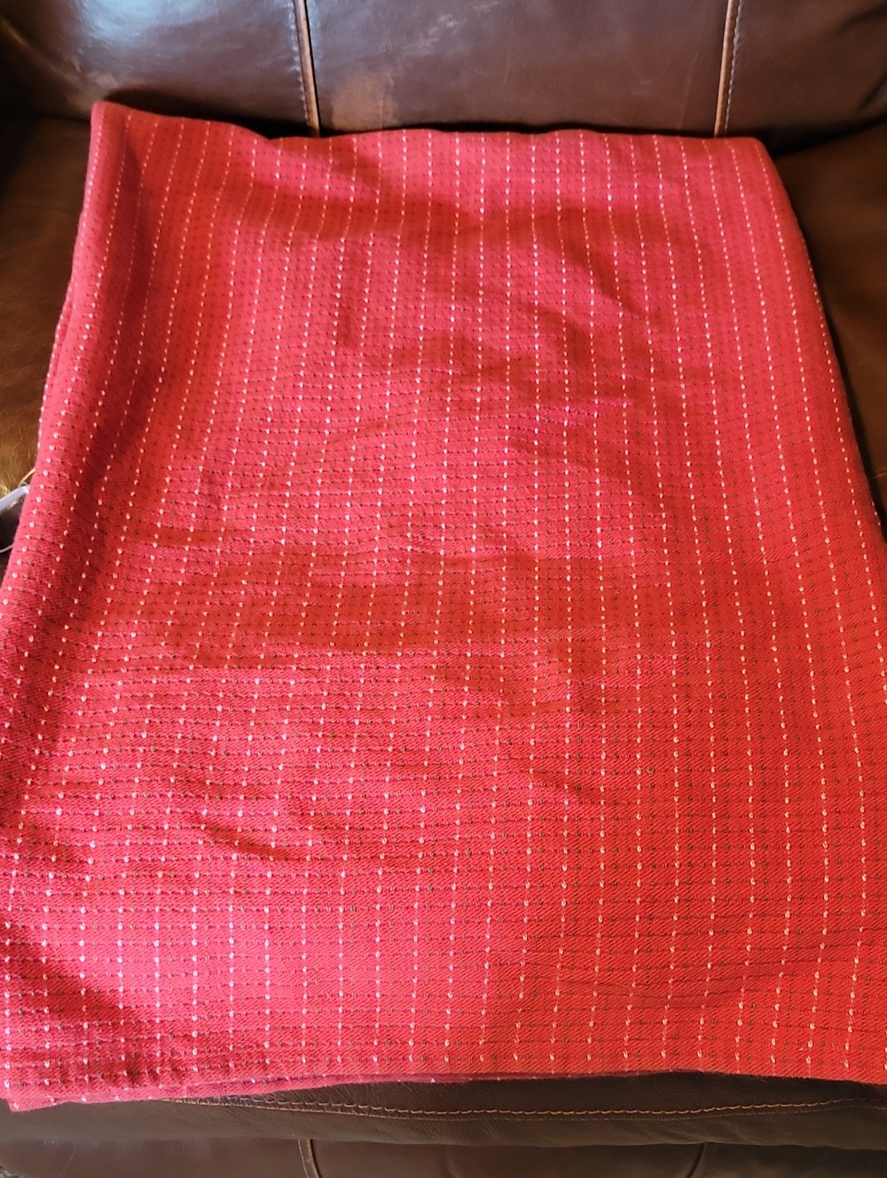 Red Textured Tablecloth